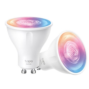 Смарт крушка TP-Link Tapo L630(2-Pack), Wi-Fi, GU10, 3.7W, 2200K-6500K, 350 lm, Android/iOS, димираща, RGB, 2бр. | JAR Computers TP-Link Tapo L630(2-Pack)