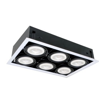 LED луна ELMARK 92Q61227DGR, 6X12W, 230V, защита IP20, 5400lm, 2700K, тъмно сив | JAR Computers LED луна ELMARK 92Q61227DGR