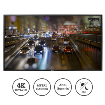 Дисплей AG Neovo SMQ-5501, 54.6" (138.6 cm) 4K Ultra HD IPS LED дисплей, HDMI, VGA, DVI-D, BNC, RS232, LAN | JAR Computers AG Neovo SMQ-5501