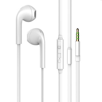 Слушалки Vivanco SMART PRO 36272, микрофон, тип "тапи", контрол на звука, 3.5мм жак, бели | JAR Computers Vivanco SMART PRO 36272