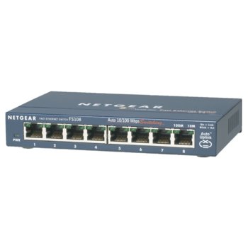 Netgear FS108-200PES 8-Port 10/100 Switch externa