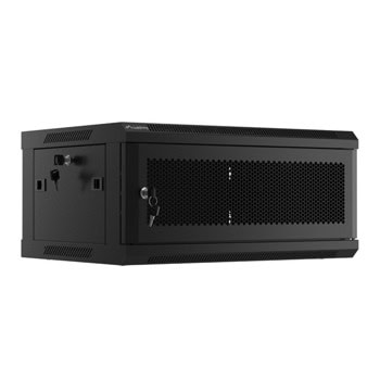 Комуникационен шкаф Lanberg WF01-6404-23B, 19", 4U, 29 x 45 x 60 cm, товароносимост до 60кг, черен | JAR Computers Lanberg WF01-6404-23B