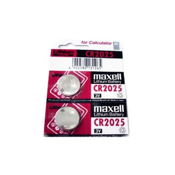 Батерия литиева Maxell For Calculate CR2025, 3V, 1 бр., в опаковка image