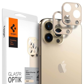 Протектор от закалено стъкло, Spigen Optik Lens Protector Yellow, за Apple iPhone 13 Pro/13 Pro Max | JAR Computers Spigen Optik Lens Protector