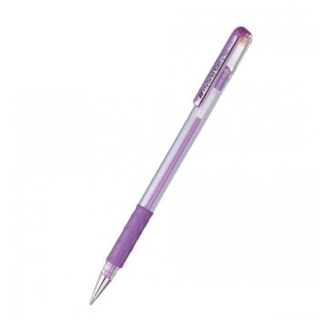 Ролер Pentel Hybrid METAL K118M, дебелина на писане 0.8mm, цвят на писане лилав | JAR Computers РОЛЕР PENTEL HYBRID METAL K118M ЛИЛАВ