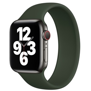 Каишка Sdesign Silicone SoloLoop Band (SDLOOP-GR-44), силиконова, за смарт часовник Apple Watch 42/44mm, зелена | JAR Computers Sdesign Silicone SoloLoop Band SDLOOP-GR-44