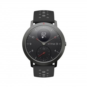 Смарт часовник Nokia Steel HR Sport, 40mm, измерване на крачки и пулс, до 25 дни време за работа, черен | JAR Computers Nokia Steel HR Sport (40mm), Black
