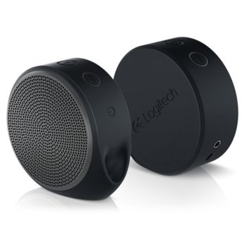 Тонколона Logitech X100, 1.0, 1.5W, Bluetooth, сив | JAR Computers Logitech X100 Mobile Speaker - Gray - BT