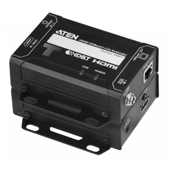 HDMI екстендър Aten VE800, от HDMI(ж) към HDMI(ж), усилва видео сигналa по LAN (RJ-45) мрежата, до 40м, до 1080p@60Hz, 2 устройства | JAR Computers Aten VE801