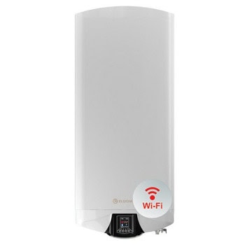 Електрически бойлер Елдом DU100W-W 80L 3.3KW WI-FI, 80 л. вертикален, 3.3 kW, емайлирано покритие, енергиен клас B, 51.1 x 122.8 x 27.9 cm, Wi-Fi управление | JAR Computers Елдом DU100W-W 80L 3.3KW WI-FI
