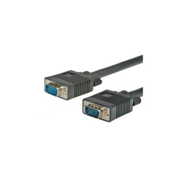 Кабел Roline 11.04.5280, от VGA(м) към VGA(м), 30m, черен | JAR Computers Roline 11.04.5280 VGA(м) към VGA(м) 30m