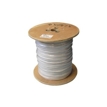 Кабел за аларма LIYY 4, 4 жилен(0.22мм), Ø 4мм, екраниран, ролка 300м, бял | JAR Computers Алармен кабел LIYY 4 300m