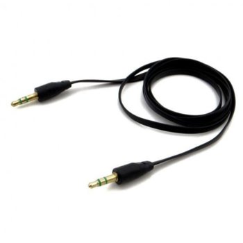 Кабел Royal CABLE-404/1 Black, от 1x AUX(м) към 1x AUX(м), 1m, черен, позлатени конектори | JAR Computers Royal CABLE-404/1 Black 21011026