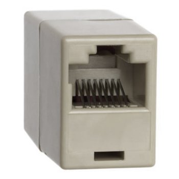Съединителна розетка SBOX, RJ45(ж) към RJ45(ж), UTP, Cat.5e, пластмасова | JAR Computers SBOX Inline-Coupler F/F RJ45 Cat 5e UTP