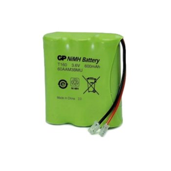 Батерия за телефон GP T160, 3x AA, 3.6V, NiMH, 600mAh, 1бр. image
