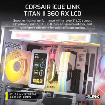 corsair icue link titan ii 360 rx lcd white | JAR Computers corsair icue link titan ii 360 rx lcd white