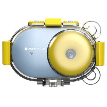 Фотоапарат за снимане под вода AgfaPhoto Realikids Waterproof Blue, моментални снимки, 16 Mpix, 2.4" (6.09 cm) дисплей, слот за microSD карта до 8GB, водоустойчив, син | JAR Computers AgfaPhoto Realikids Waterproof Blue