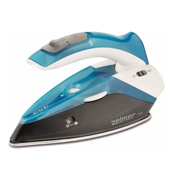 Ютия Zelmer Trip ZIR0500, вместимост на резервоара 0.280 l, 15 g/min непрекъсната пара, 75 gr/min парен удар, 1100W, синя | JAR Computers ютия zelmer trip zir0500