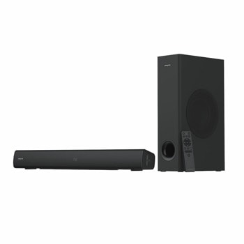 Soundbar система Creative Stage V2, 2.1, Bluetooth, Optical-in, AUX, USB, 160W RMS, черна | JAR Computers Creative Stage V2