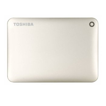 Твърд диск 1TB Toshiba Canvio Connect II, златист, външен, 2.5" (6.35 cm), USB3.0 | JAR Computers Toshiba Connect II 1TB Gold