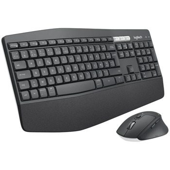 Комплект клавиатура и мишка Logitech MK850, безжични, 1000 DPI, нископрофилни клавиши, извит дизайн, Bluetooth, черни image