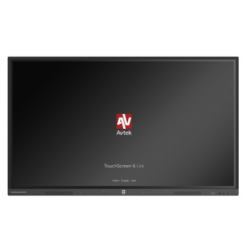 Интерактивен дисплей Avtek Touchscreen 6 Lite, 65" (165.1 cm) 4K/UHD LED сензорен дисплей, HDMI, VGA, LAN, USB image