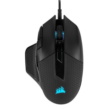 Мишка Corsair Nightsword RGB Performance Tunable, оптична (18,000 DPI), 8 програмируеми бутона, подсветка, регулиране на тежеста, USB, черна | JAR Computers Corsair NIGHTSWORD RGB Performance Tunable