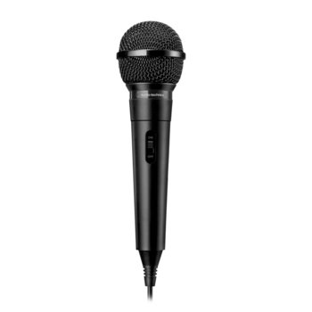 Микрофон Audio-Technica ATR1100x, вокален динамичен еднопосочен, 80-12,000 Hz, 500 ohms, 3.5мм жак, черен | JAR Computers Audio-Technica ATR1100x