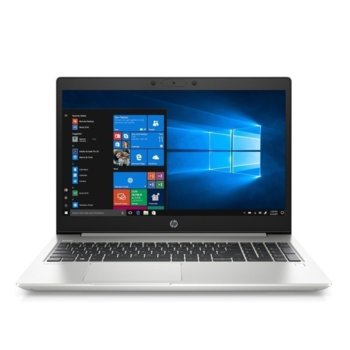 Лаптоп HP ProBook 450 G7 (9TV47EA)(сребрист), четириядрен Comet Lake Intel Core i5-10210U 1.6/4.2 GHz, 15.6" (39.62 cm) Full HD IPS Anti-Glare Display, (HDMI), 8GB DDR4, 256G SSD, 1x USB 3.1 Type-C, Windows 10 Pro | JAR Computers HP ProBook 450 G7 9TV47EA