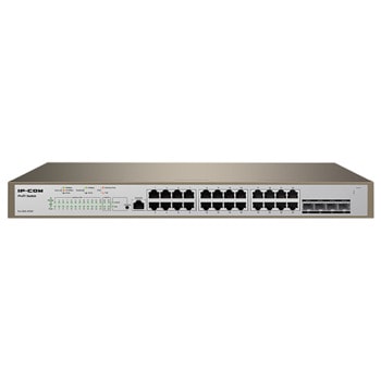 Суич IP-COM Pro-S24-410W, 24 порта, 24x 10/100/1000Mbps, 4x 1000Base-X SFP | JAR Computers IP-COM Pro-S24-410W