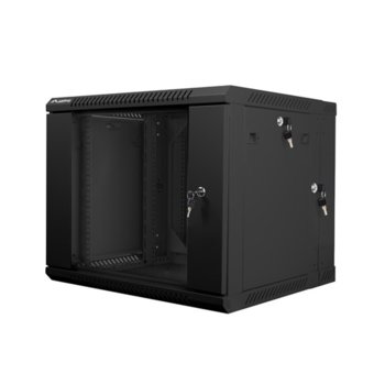 Комуникационен шкаф Lanberg WF02-6609-10B, 19", 9U, 600 x 600 x 507.3 mm, черен | JAR Computers Lanberg WF02-6609-10B
