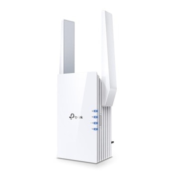Range Extender/Репитер TP-Link RE605X AX1800, 2.4GHz (574 Mbps)/ 5.0 GHz (1200Mbps), 1x 0/100/1000M, 2x външни антени, AX Wi-Fi 6 | JAR Computers TP-Link RE605X AX1800