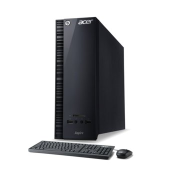 Настолен компютър Acer Aspire AXC-704 (DT.SZJEX.008), четири-ядрен Intel C Processor N3700 1.6/2.4Hz, AMD Radeon R5-310 2GB (HDMI), 4GB RAM, 1TB SATA, 2x USB 3.0, клавиатура & мишка, Free DOS, 8.5 kg | JAR Computers PC Aspire AXC-704 (10L) DT.SZJEX.008