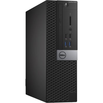 Настолен компютър Dell Optiplex 5040 SFF (N009O5040SFF03CI7675GV_UBU-14), четири-ядрен Skylake Intel Core i7-6700 3.4/4GHz, 4GB DDR3L RAM, 500GB 7200rpm, 6x USB 3.0, клавиатура и мишка, Linux | JAR Computers Dell OP 5040 SFF N009O5040SFF03CI7675GV_UBU-14
