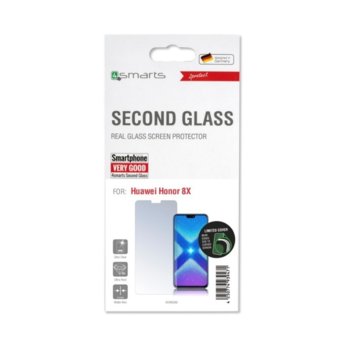 4smarts Second Glass За дисплея на Huawei Honor 8x