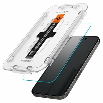 Протектор от закалено стъкло /Tempered Glass/ Spigen AGL06887 за Apple iPhone 15 Plus, 9H твърдост | JAR Computers Протектор Spigen AGL06887