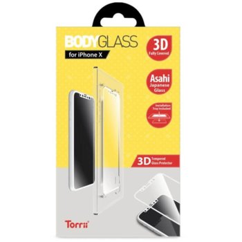 Протектор от закалено стъкло /Tempered Glass/ Тorrii BodyGlass IP8-BDG-05, Apple iPhone XS, iPhone X | JAR Computers Torrii BodyGlass IP8-BDG-05 iPhone XS iPhone X