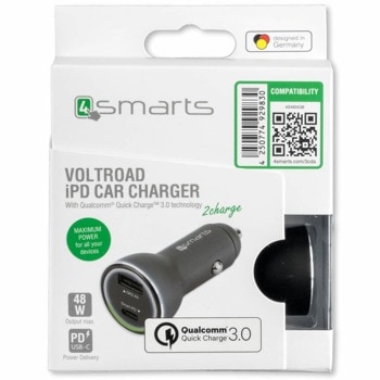 4smarts Fast Car Charger VoltRoad iPD 4S465536