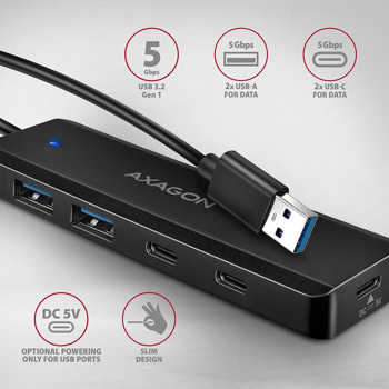 usb хъб axagon hue-c2a | JAR Computers usb хъб axagon hue-c2a