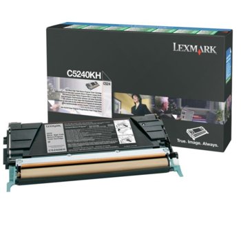 КАСЕТА ЗА LEXMARK OPTRA C 524 - Black - Return program cartridge - P№ C5240KH - заб.: 8000k | JAR Computers КАСЕТА ЗА LEXMARK OPTRA C 524 - Black