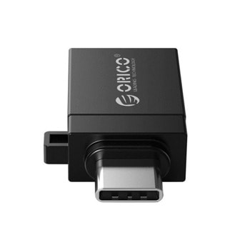 Преходник Orico CBT-UT01-BK, от USB Type-C (м) към USB Type-A (ж), черен | JAR Computers Orico CBT-UT01-BK