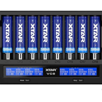 Зарядно устройство Xtar VC8, за 8 бр. 18650 Li-Ion батерии | JAR Computers Xtar VC8 зарядно устройство