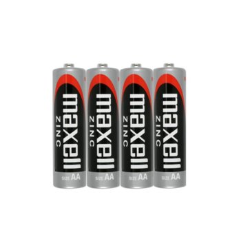 Батерии цинкови Maxell AA, 1.5V, 4 бр.