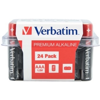 Батерии алкални Verbatim, AAA, 1.5V, 24 бр. | JAR Computers Verbatim AAA 1.5 V 24 бр 2080120042
