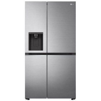 Хладилник с фризер LG GSLV70PZTM, клас F, 635 л. общ обем, свободностоящ, 431 kWh/годишно, Total No Frost, Door Cooling+, LG ThinQ, UltraSleek Door, Smart Inverter компресор, инокс image