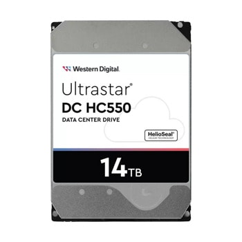 Твърд диск 14TB Western Digital Ultrastar HC550, SATA 6Gb/s, 7200rpm, 512MB кеш, 3.5"(8.89 cm) | JAR Computers Western Digital 14TB Ultrastar HC550 0F38581