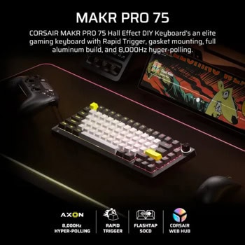 Corsair MAKR PRO 75 Hall Effect DIY CH-91CE21G-NA | JAR Computers Corsair MAKR PRO 75 Hall Effect DIY CH-91CE21G-NA
