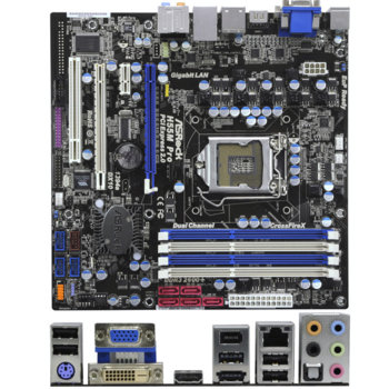 Дънна платка ASRock H55M Pro, H55, LGA1156, DDR3, 2xPCI-E (CF), HDMI & DVI, SB7.1 Dolby DTS, Lan1000, SATA, eSATA, 2x1394, mATX | JAR Computers ASRock H55M Pro