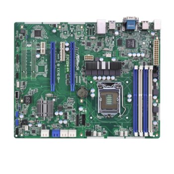 Дънна платка за сървър ASRock Rack E3C224-V+, LGA1150, DDR3 ECC UDIMM, 2x LAN1000, 4x SATA 6Gb/s, 2x SATA 3Gb/s, 2x SATA 6Gb/s, RAID 0, 1, 5, 10, RAID 0, 1, 2x USB 3.0, ATX | JAR Computers ASRock Rack E3C224-V+