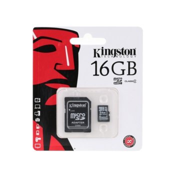 Kingston 16GB Micro SD + adapter